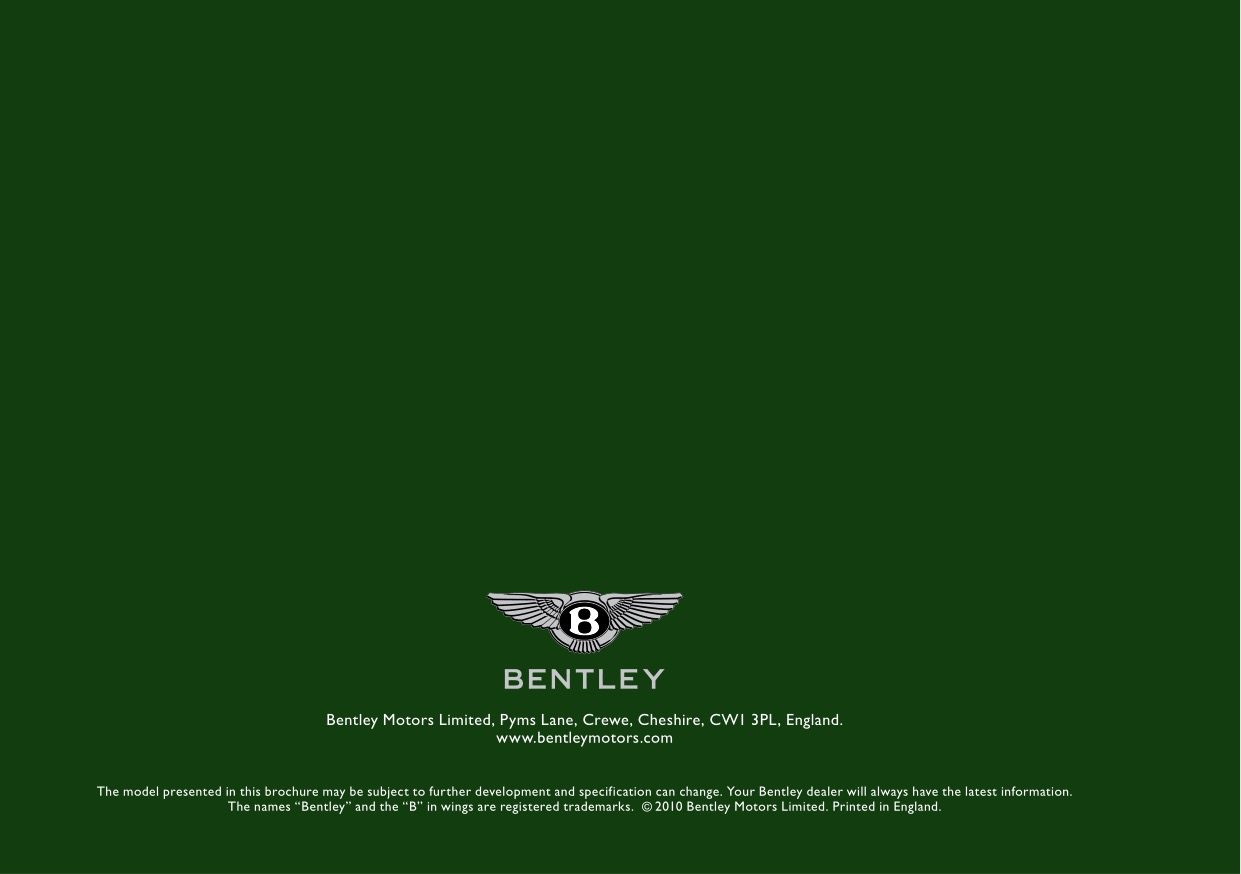 2012 Bentley Continental GT Brochure Page 6
